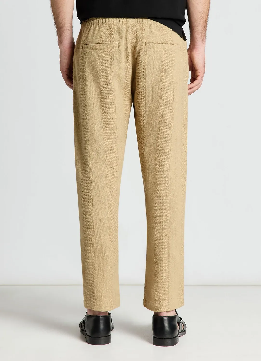 Calliope pantalon jogger jacquard rayé homme