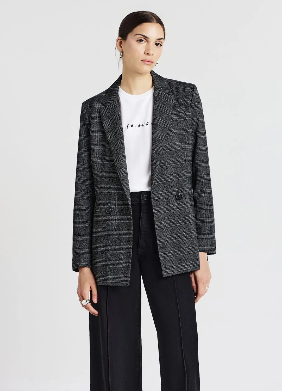 Calliope veste double boutonnage femme prince de Galles