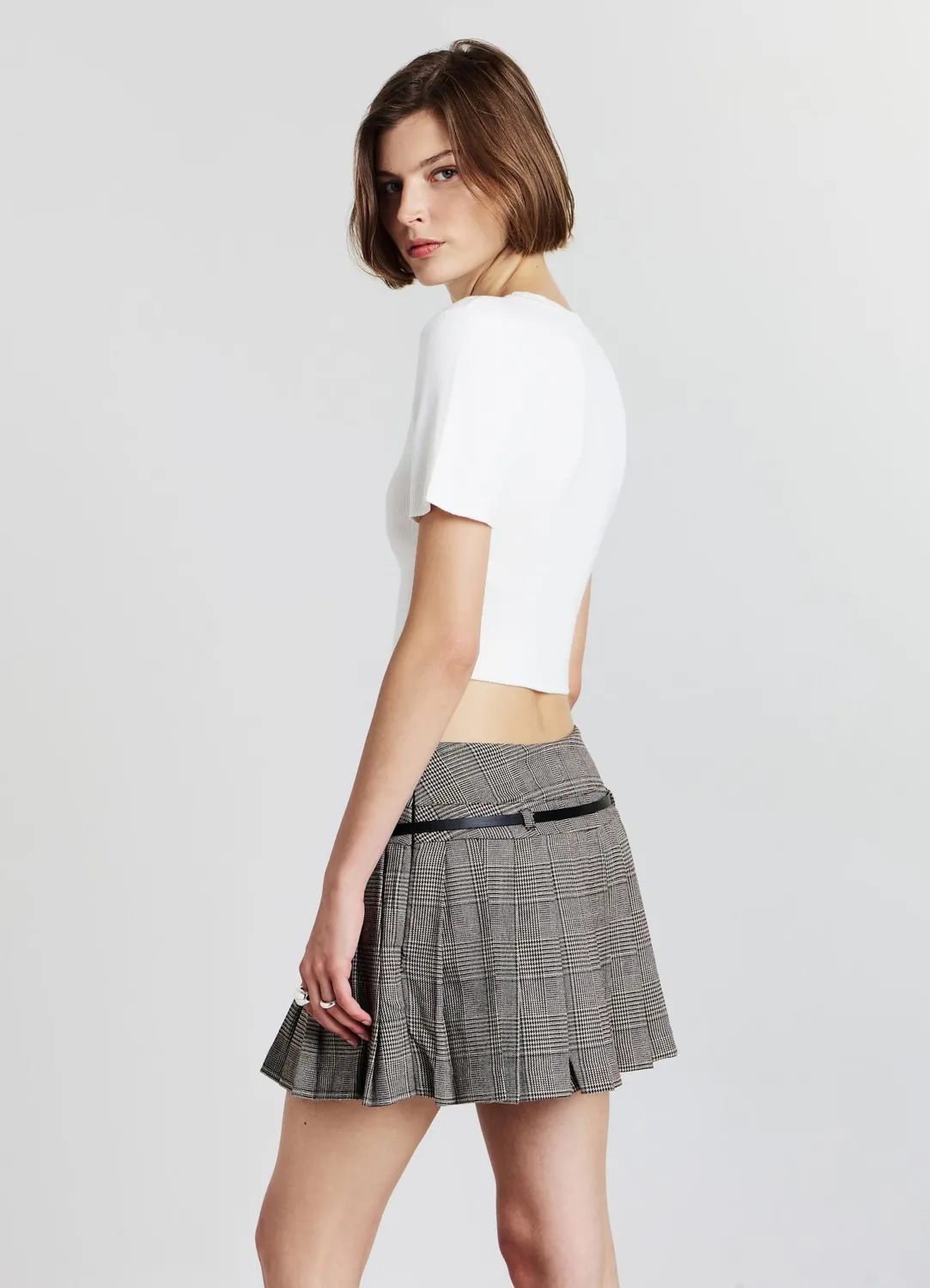 Calliope t-shirt col rond uni femme manches courtes