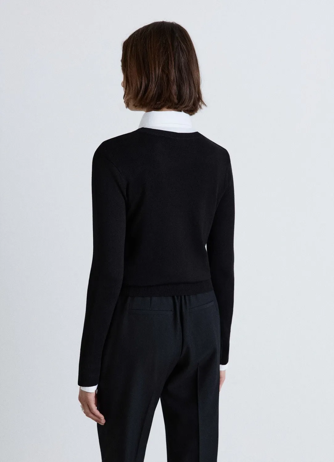 Calliope pull col rond femme uni manches longues