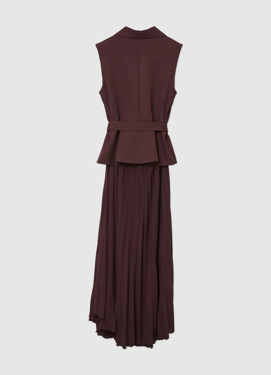 Calliope robe gilet plissée boutonnée femme à ceinture