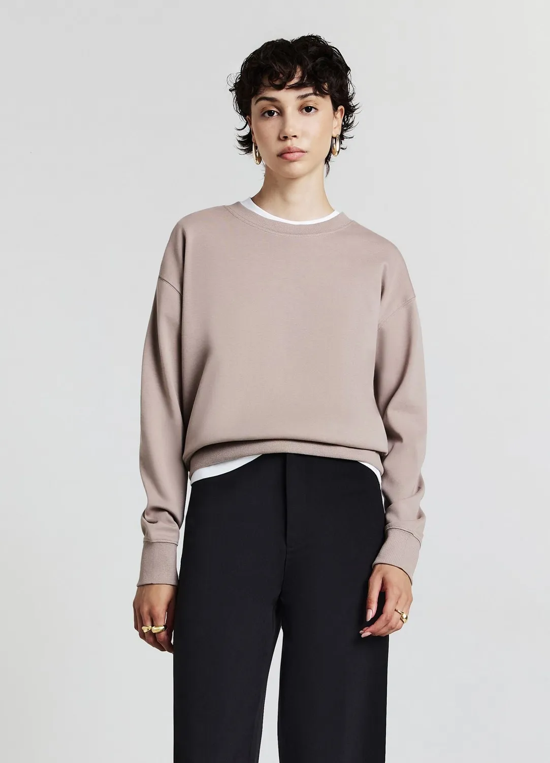 Calliope sweat col rond femme basic uni