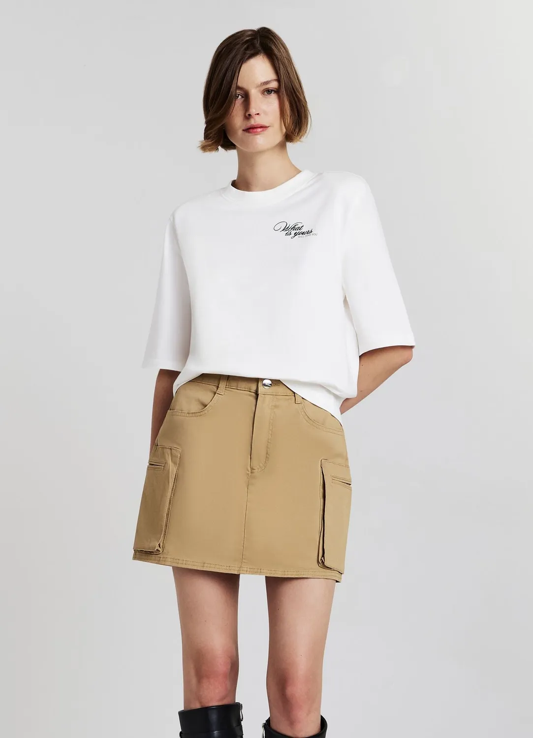 Calliope t-shirt imprimé femme coton col rond