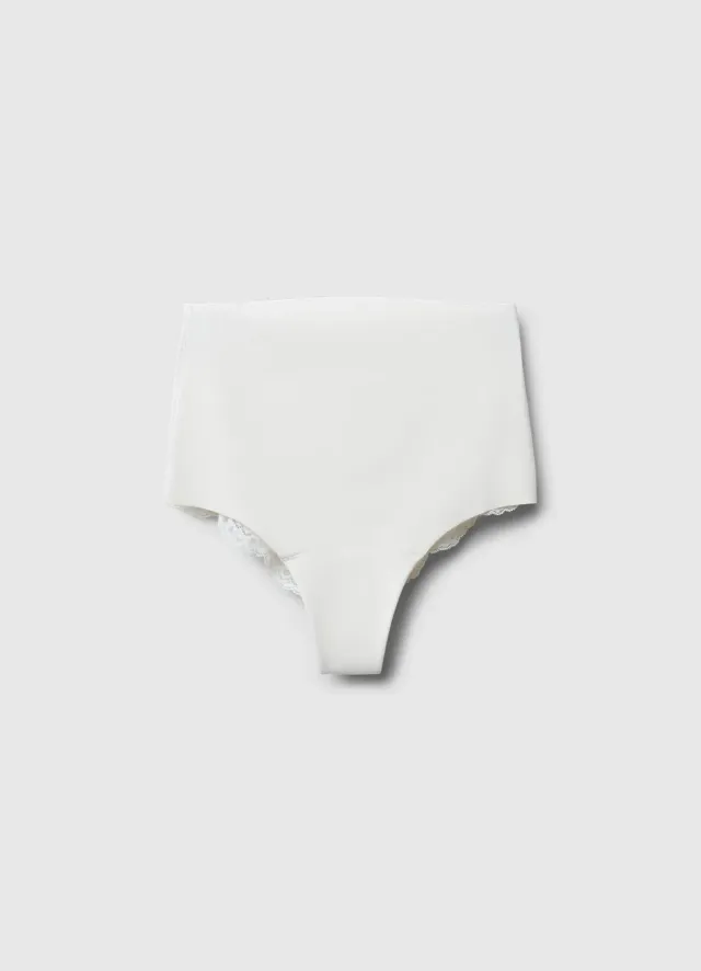 Calliope slip gainant femme dentelle coton