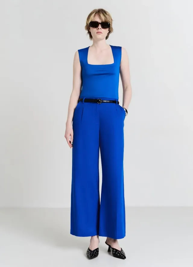 Calliope Palazzo pantalon large lin femme