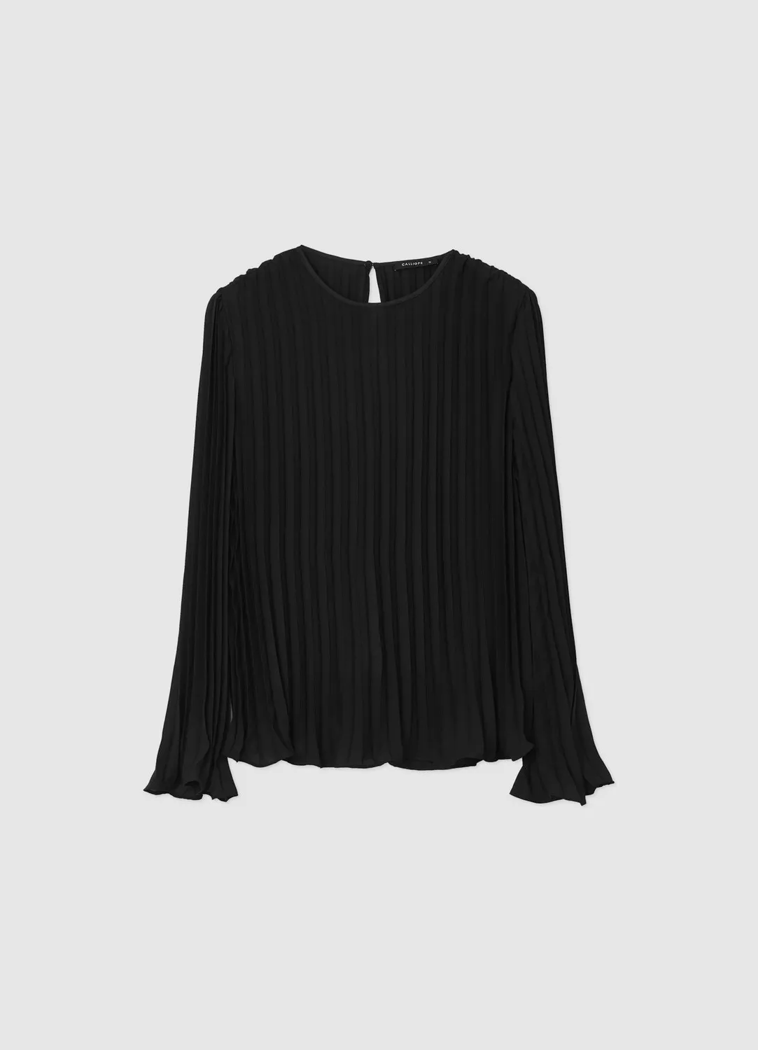 Calliope blouse plissée femme manches longues
