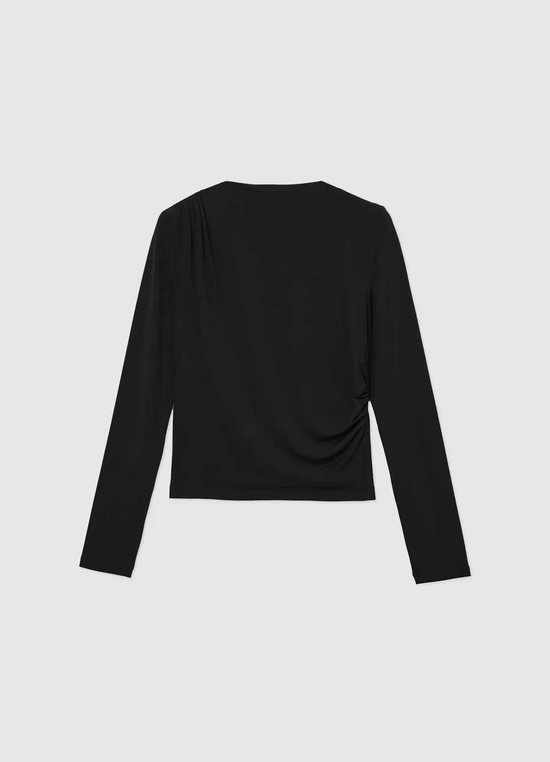 Calliope épaule froncée t-shirt manches longues femme