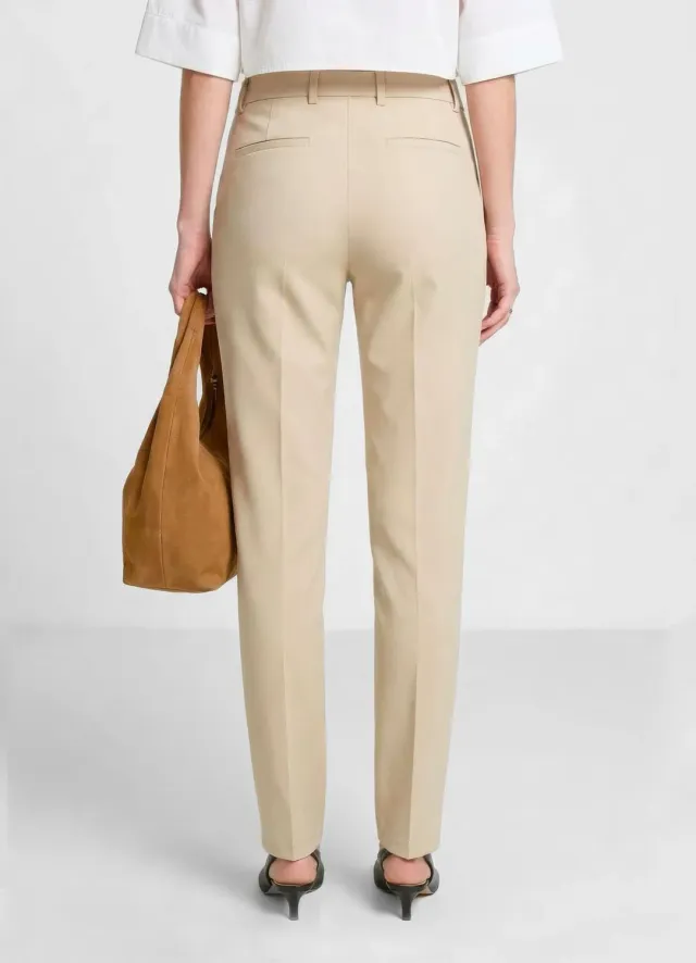 Calliope Pantalon Cigarette Pantalon Femme Coton Uni