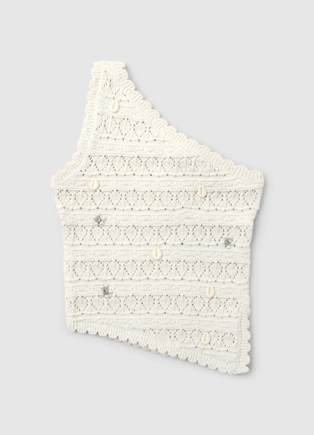 Calliope Top une épaule crochet fille coquillages