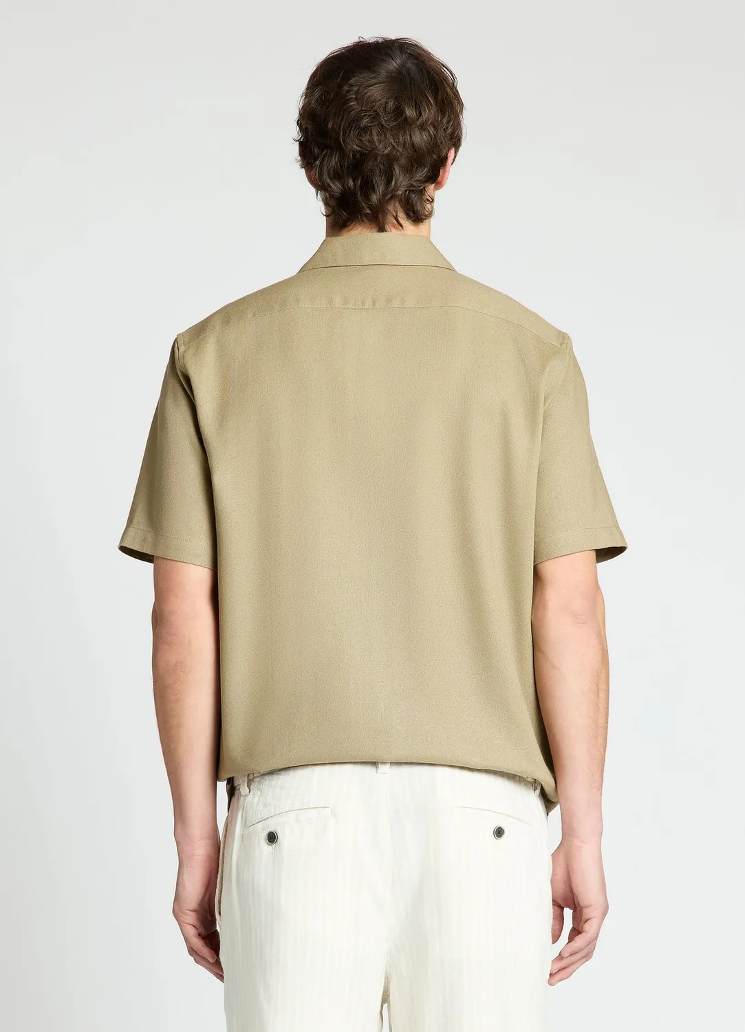 Calliope chemise bowling homme lin manches courtes relaxed