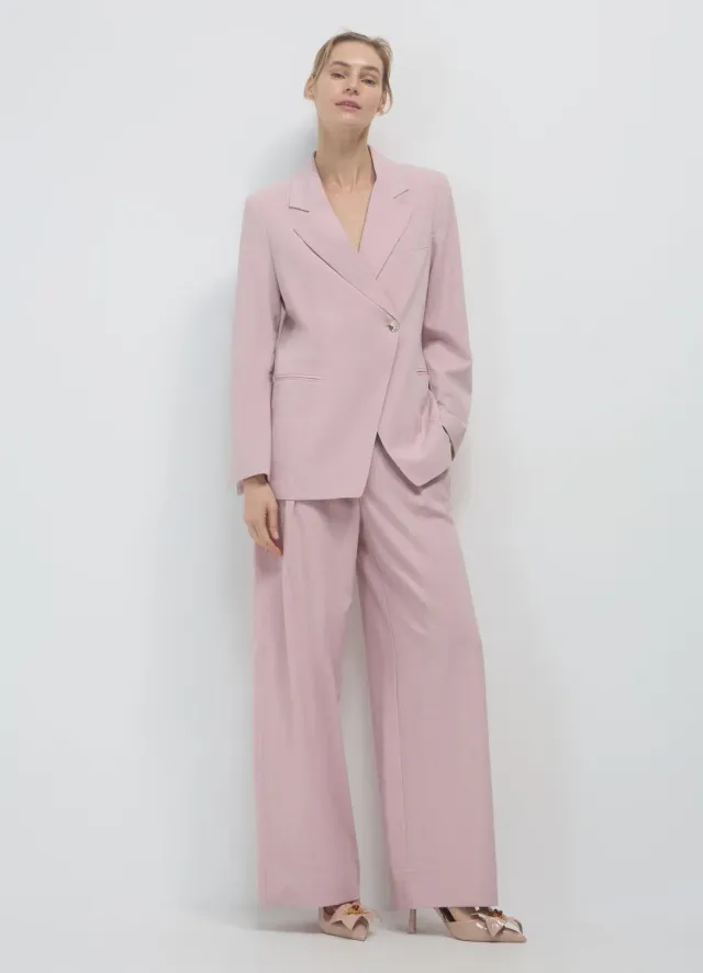 Calliope veste asymétrique bouton doré femme S