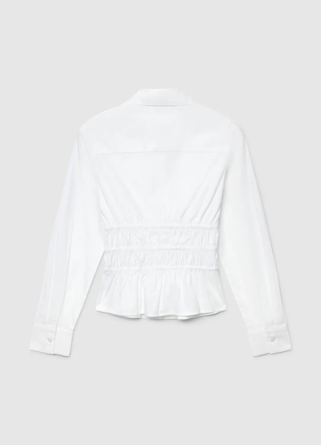 Calliope chemise à fronces col V femme coupe regular