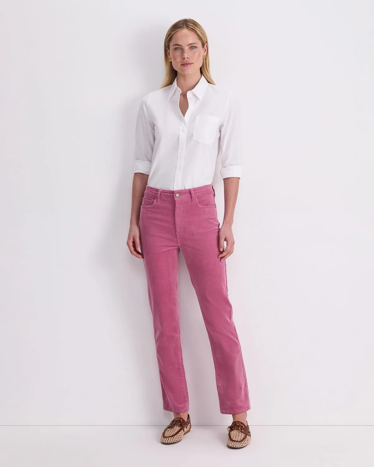 Sportscraft Cleo Straight Cord jean velours taille haute