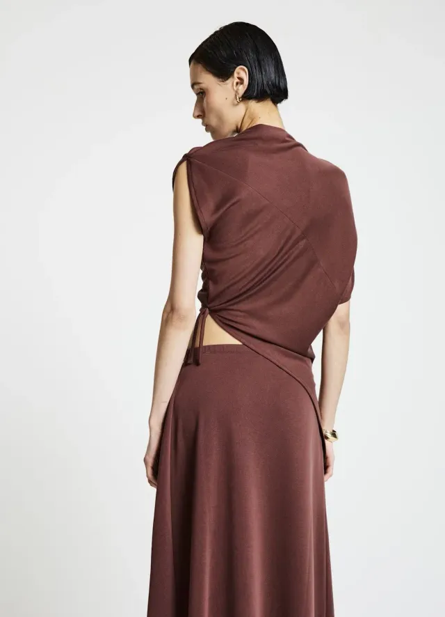 Calliope t-shirt femme asymétrique drapé