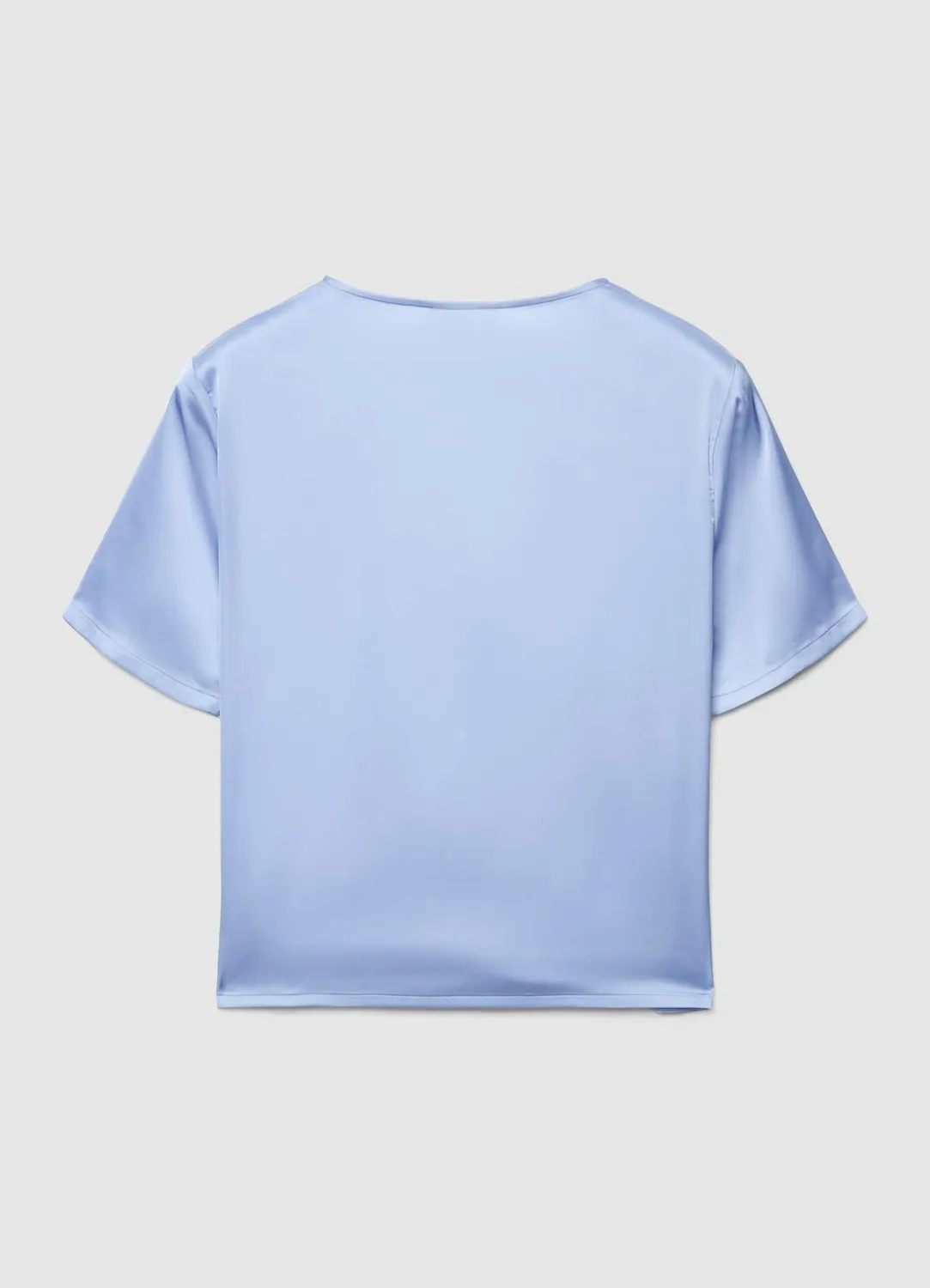 Calliope t-shirt satiné femme col rond uni