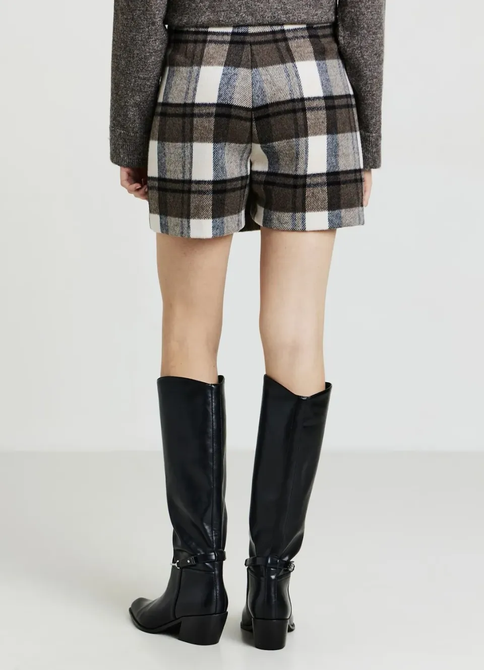 Calliope Skort à Carreaux jupe-short portefeuille