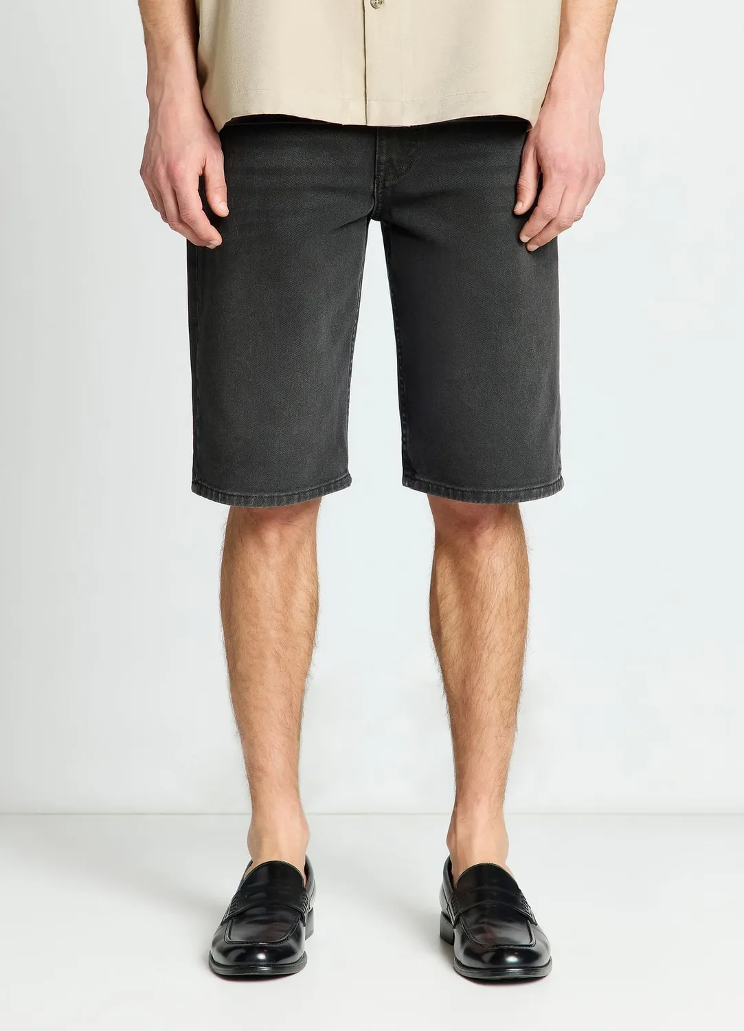 Calliope Short jean homme à revers 5 poches