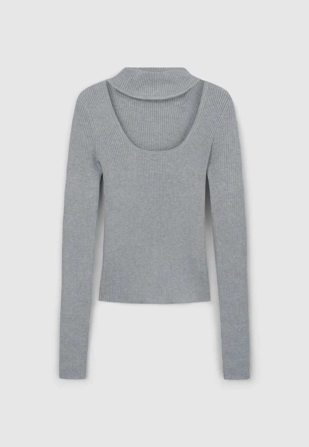 Calliope T-shirt cut out devant manches longues femme uni
