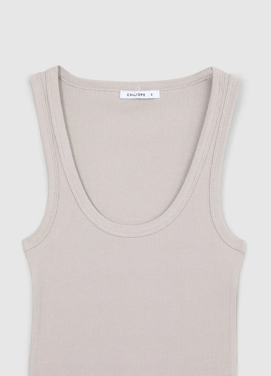 Calliope Top col large femme coton côtelé
