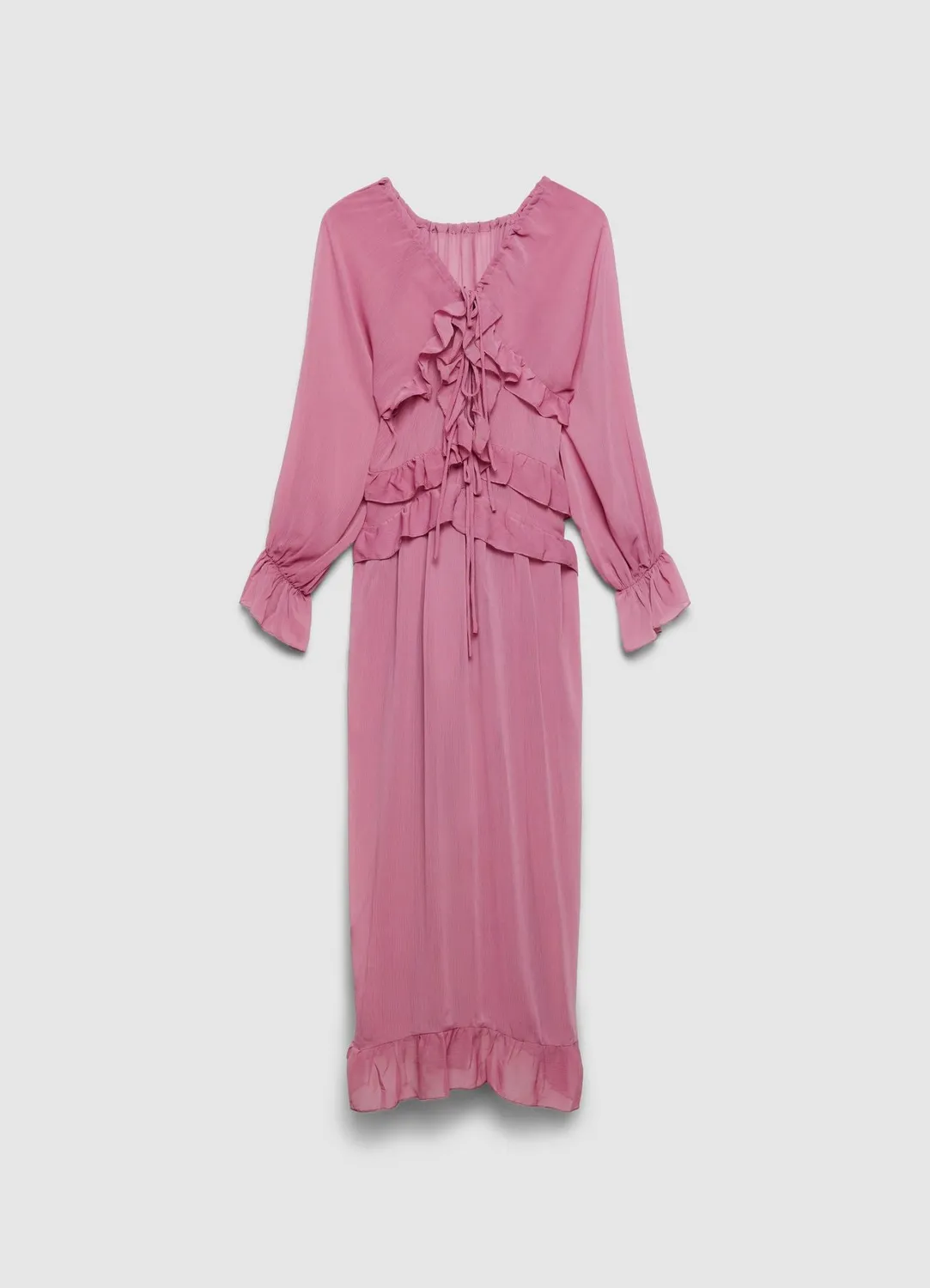 Calliope robe longue volants georgette femme