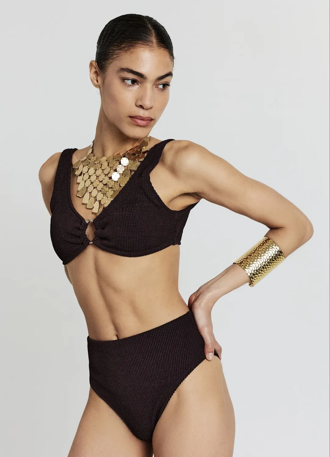 Calliope bralette femme gaufrée unie