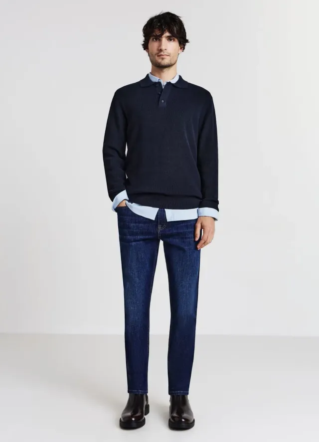 Calliope jeans skinny homme délavage foncé
