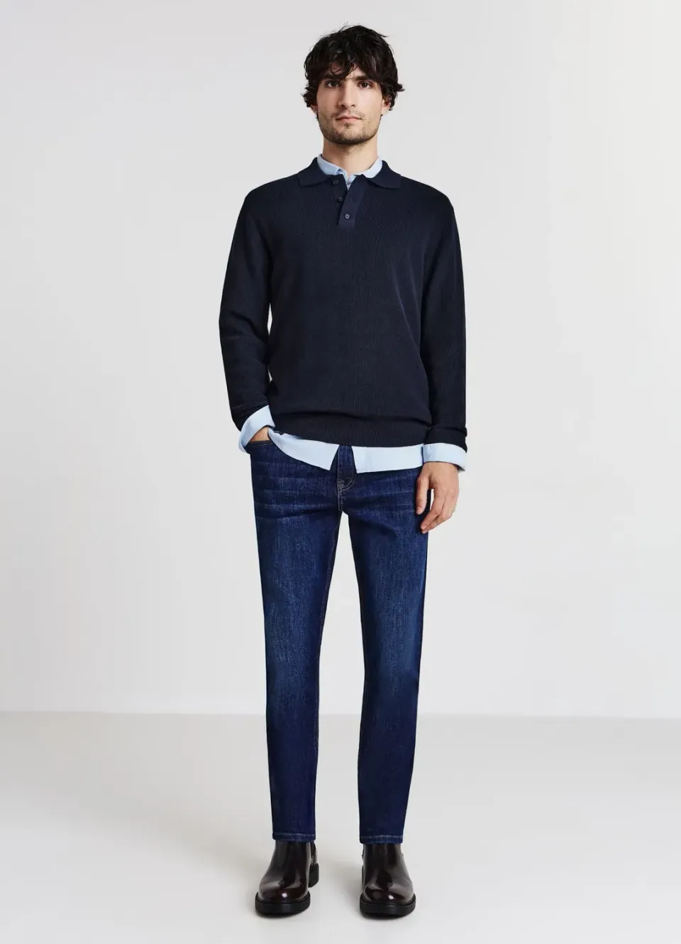 Calliope jeans skinny homme délavage foncé