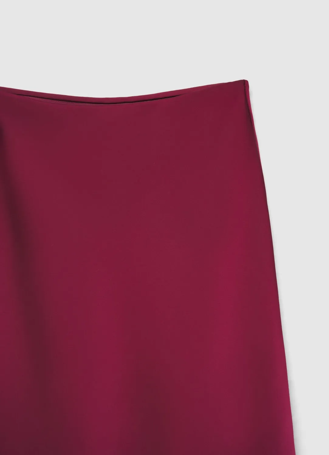 Calliope jupe midi satinée femme taille élastique
