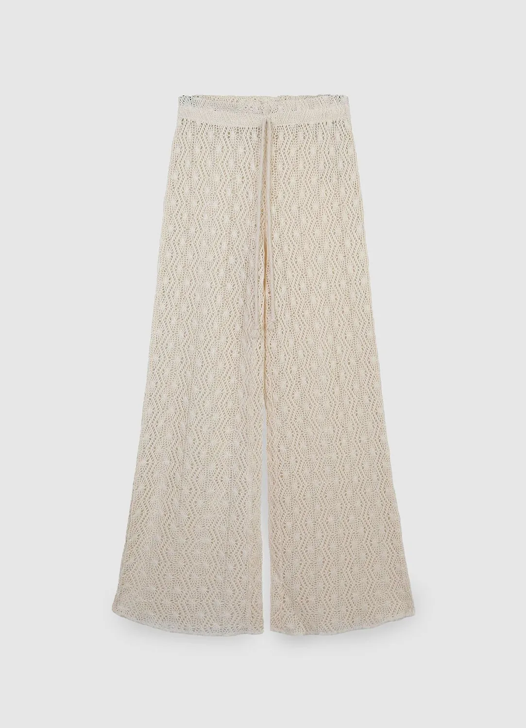 Calliope pantalon dentelle femme long taille élastique