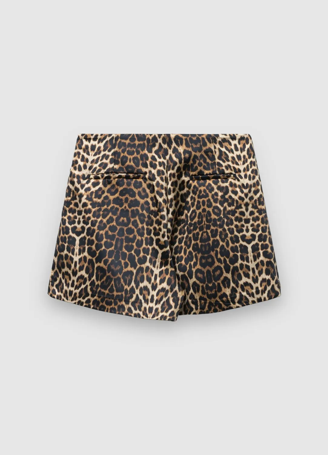 Calliope jupe-culotte satinée imprimé animalier femme