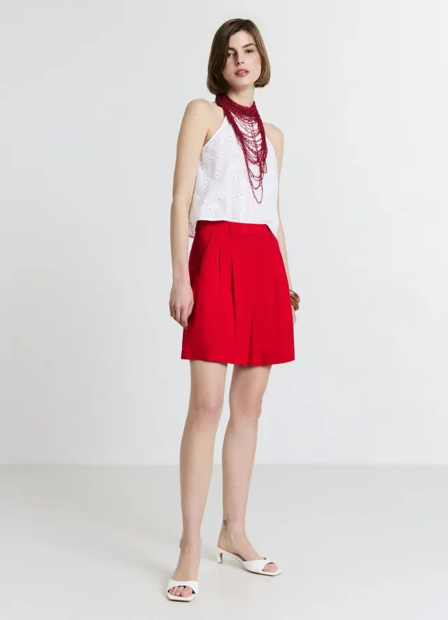 Calliope Bermuda Uni Short Femme Coupe Regular