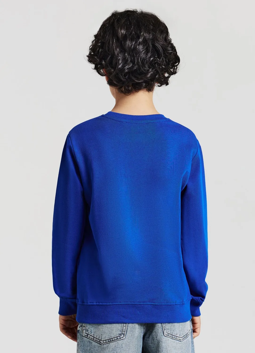 Calliope sweat enfant coton col rond uni