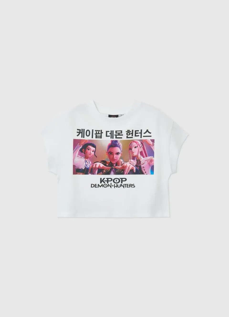 Calliope t-shirt crop fille K-pop demon hunters coton
