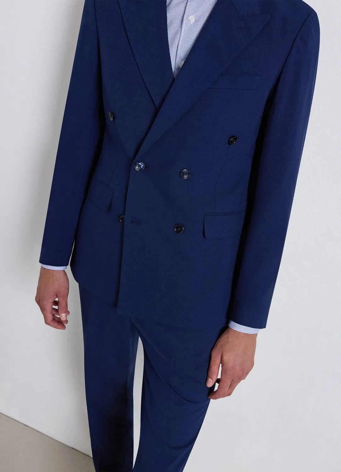 Calliope blazer homme croisé uni coupe droite
