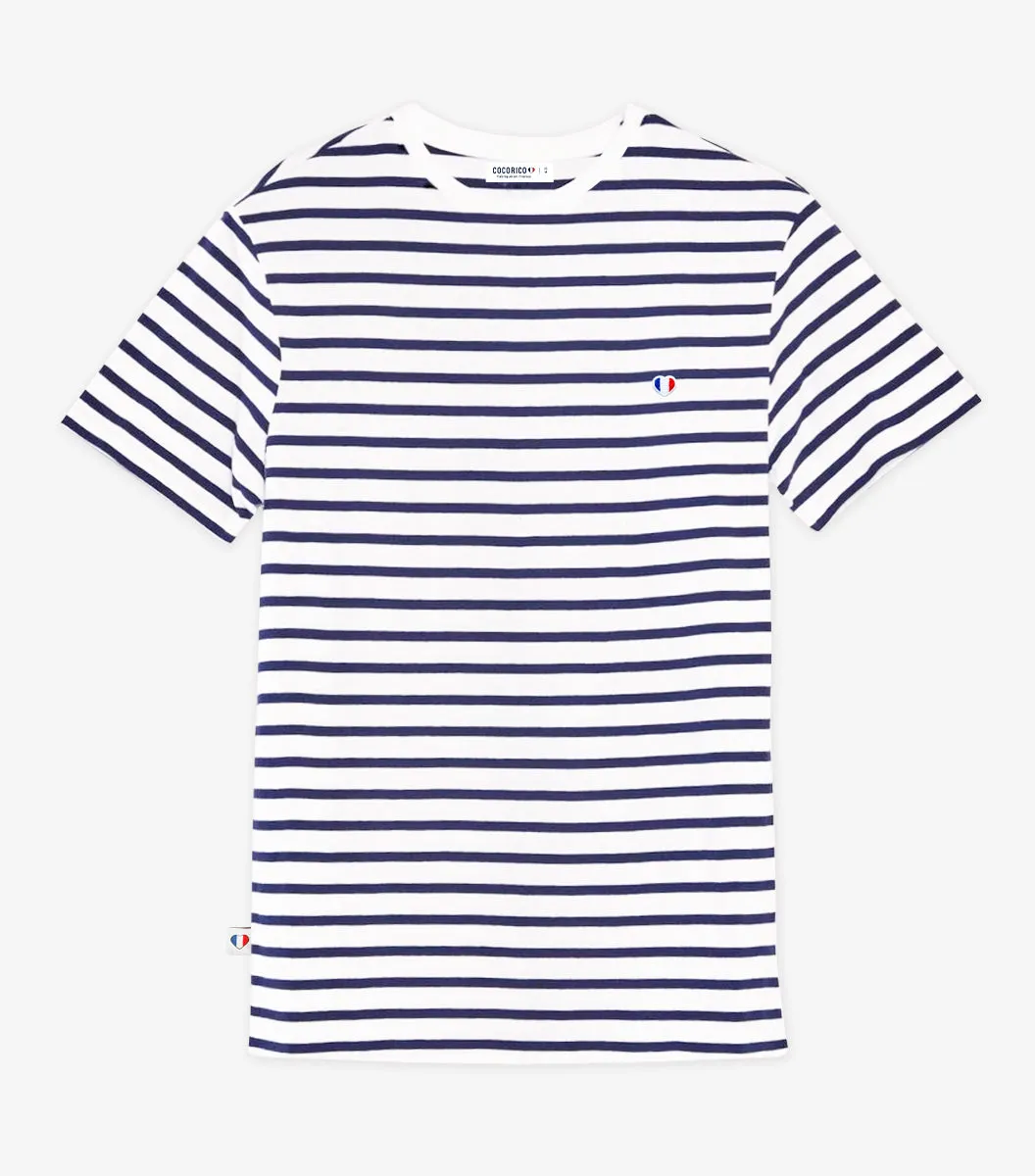 Cocorico Iconique t-shirt homme marinière coton