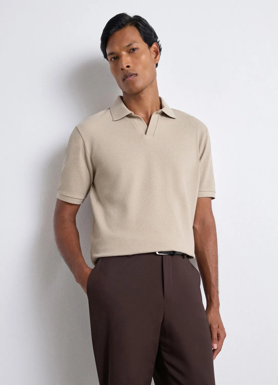 Calliope T-shirt polo polo homme S col V uni