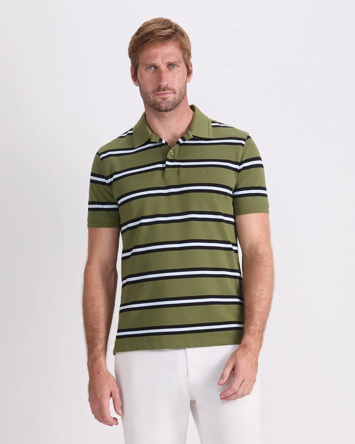 SPORTSCRAFT SC Bold Stripe polo piqué coton rayé homme