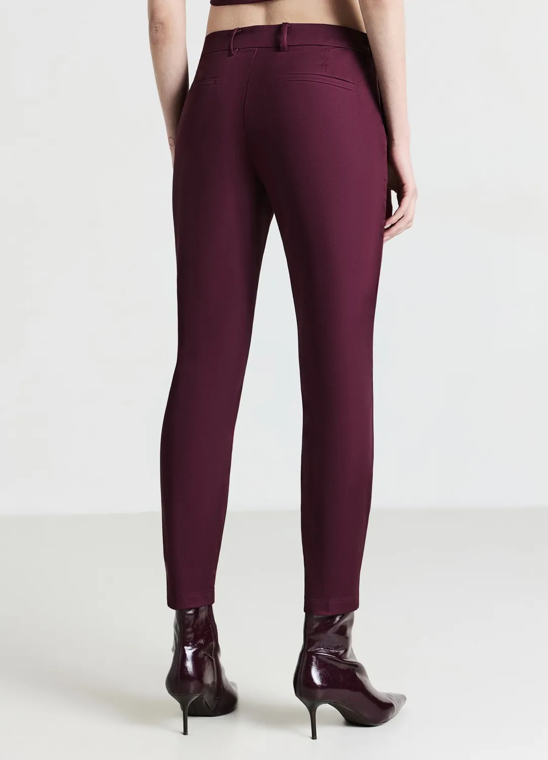 Calliope pantalon femme coton satiné uni
