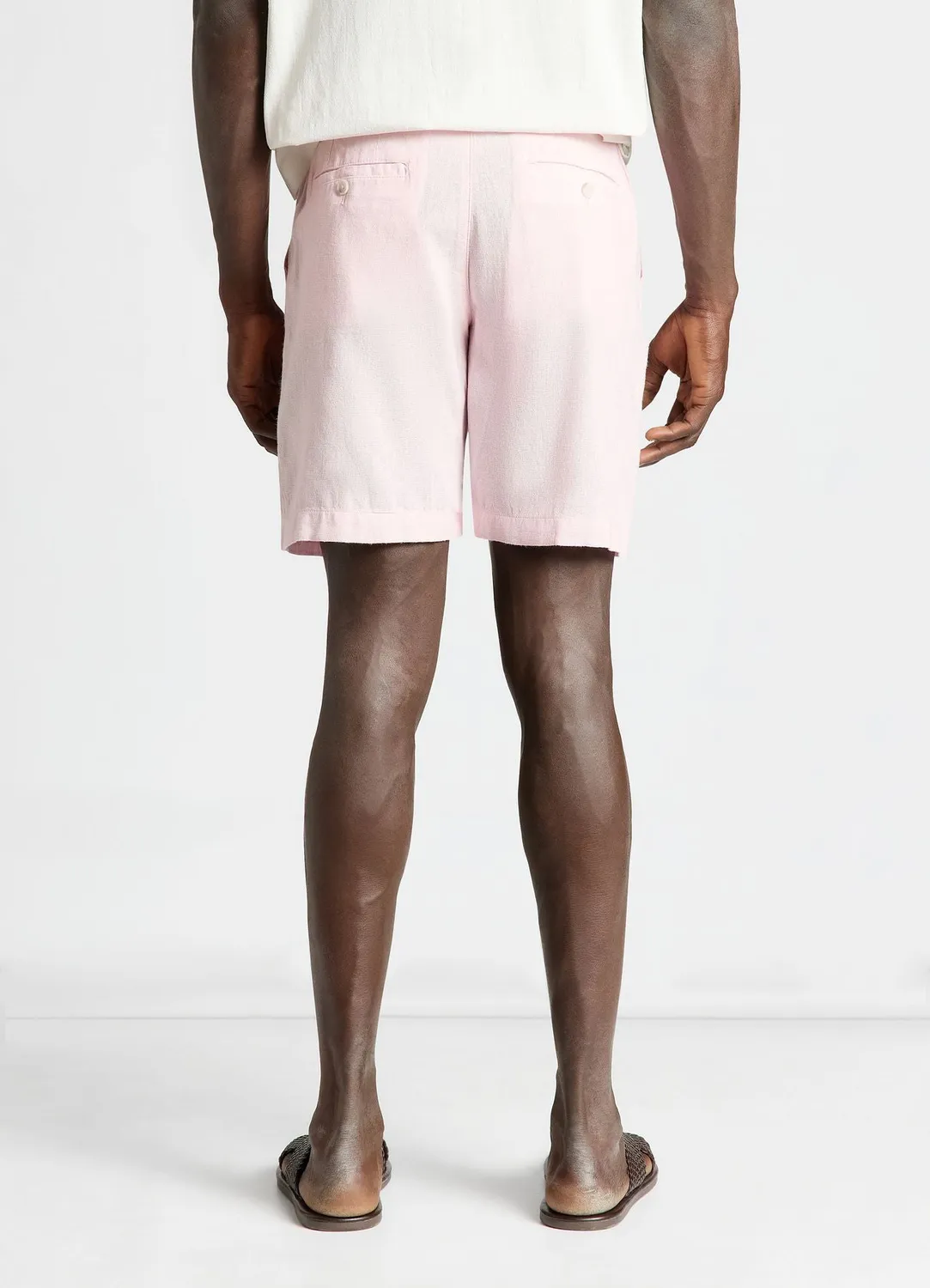 Calliope bermuda homme lin regular grandes tailles