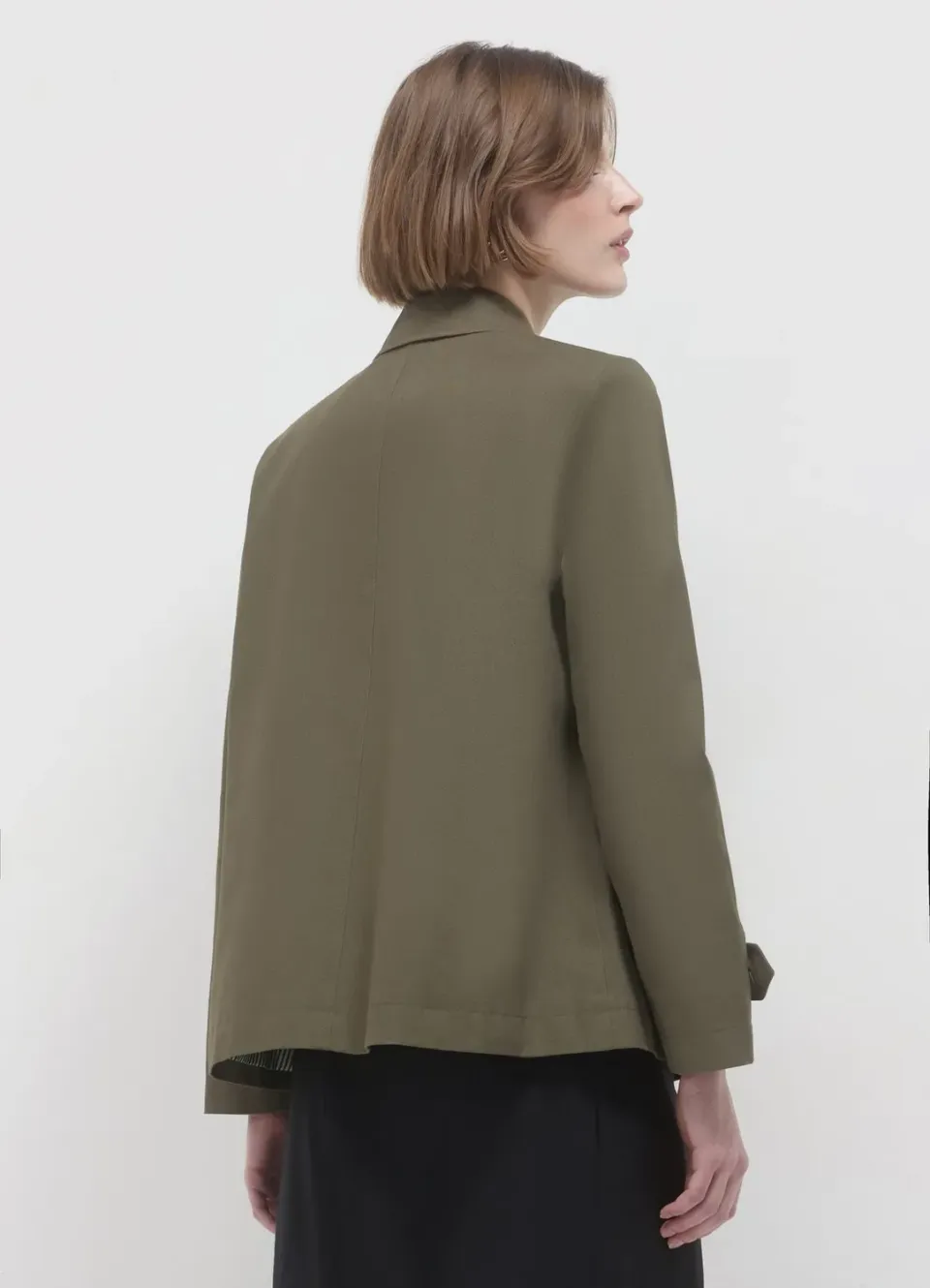 Calliope trench court femme coton uni