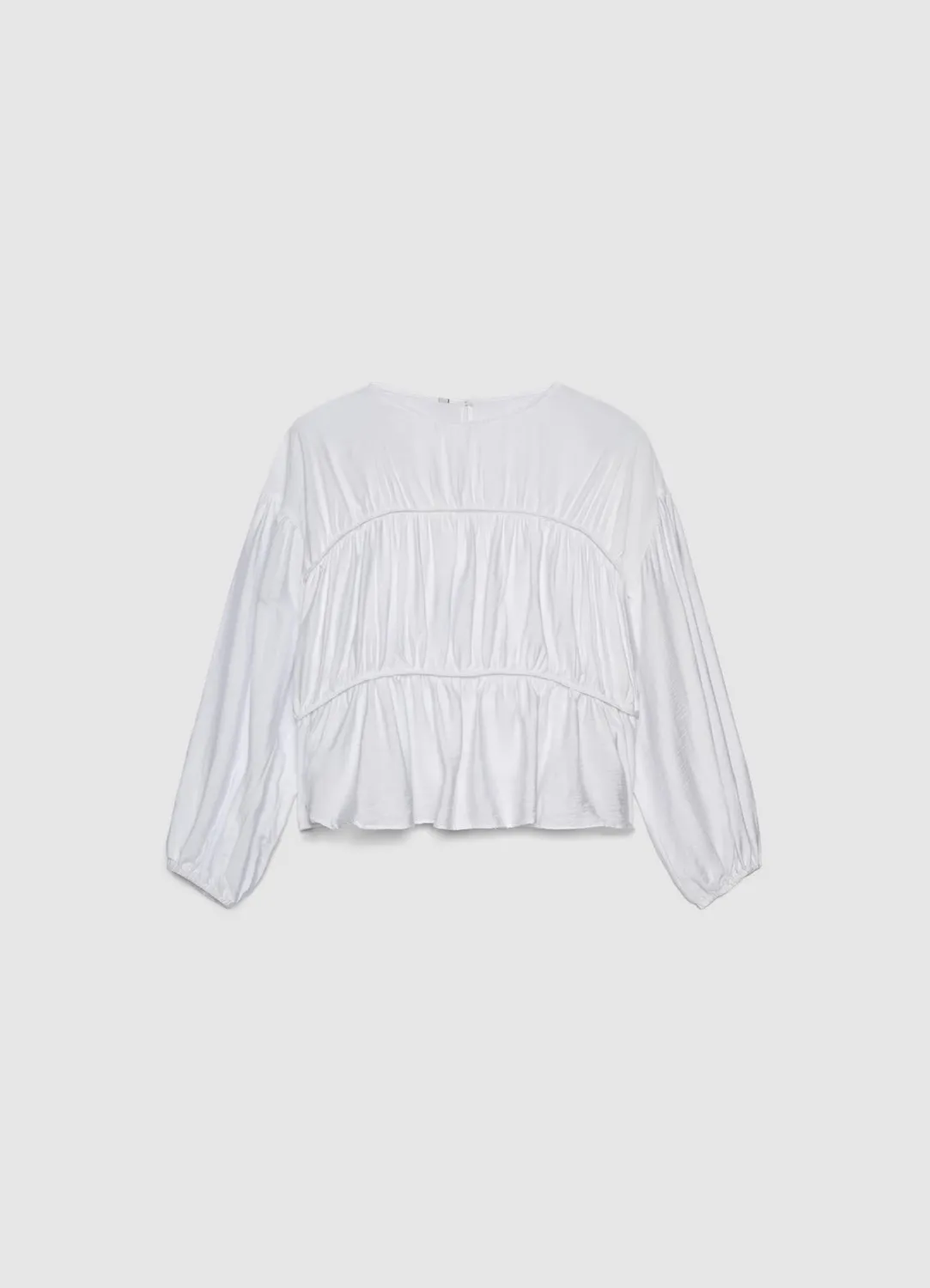 Calliope blouse femme manches bouffantes unie