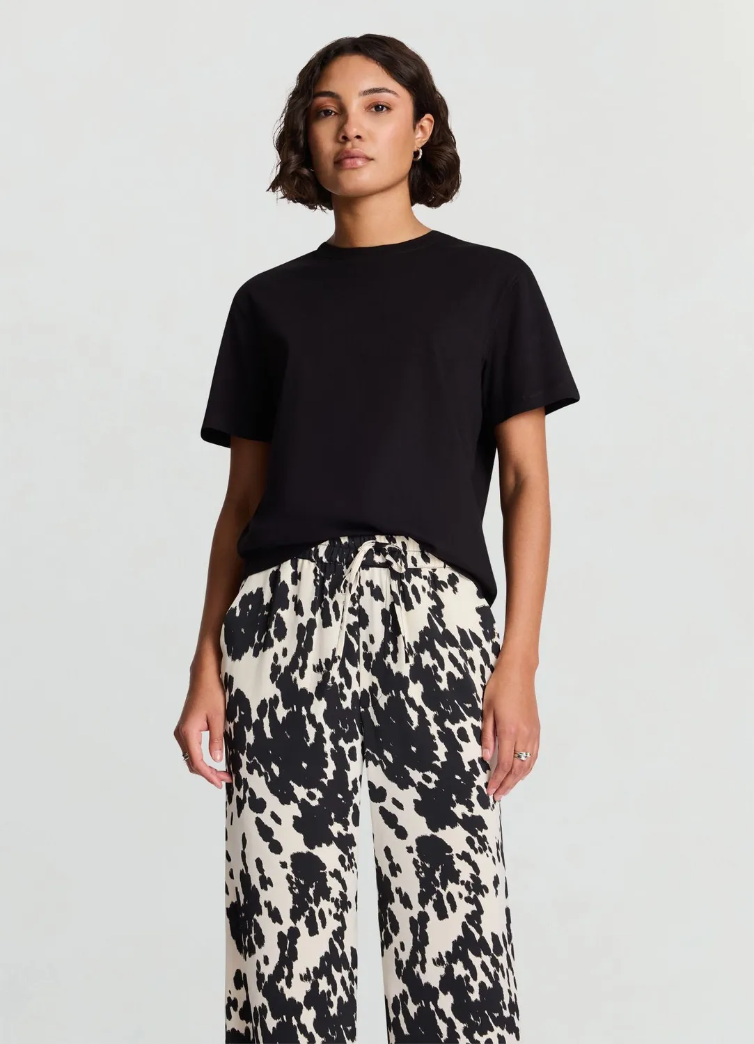Calliope Girocollo t-shirt femme manches courtes uni