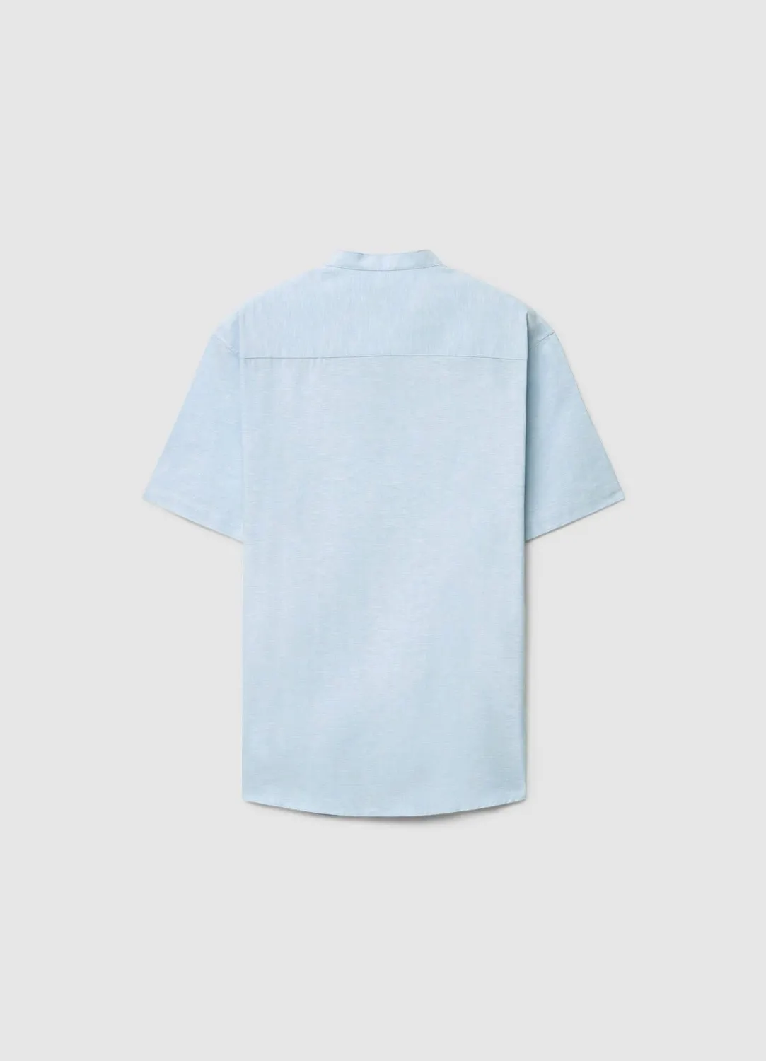 Calliope chemise lin col coréen homme manches courtes