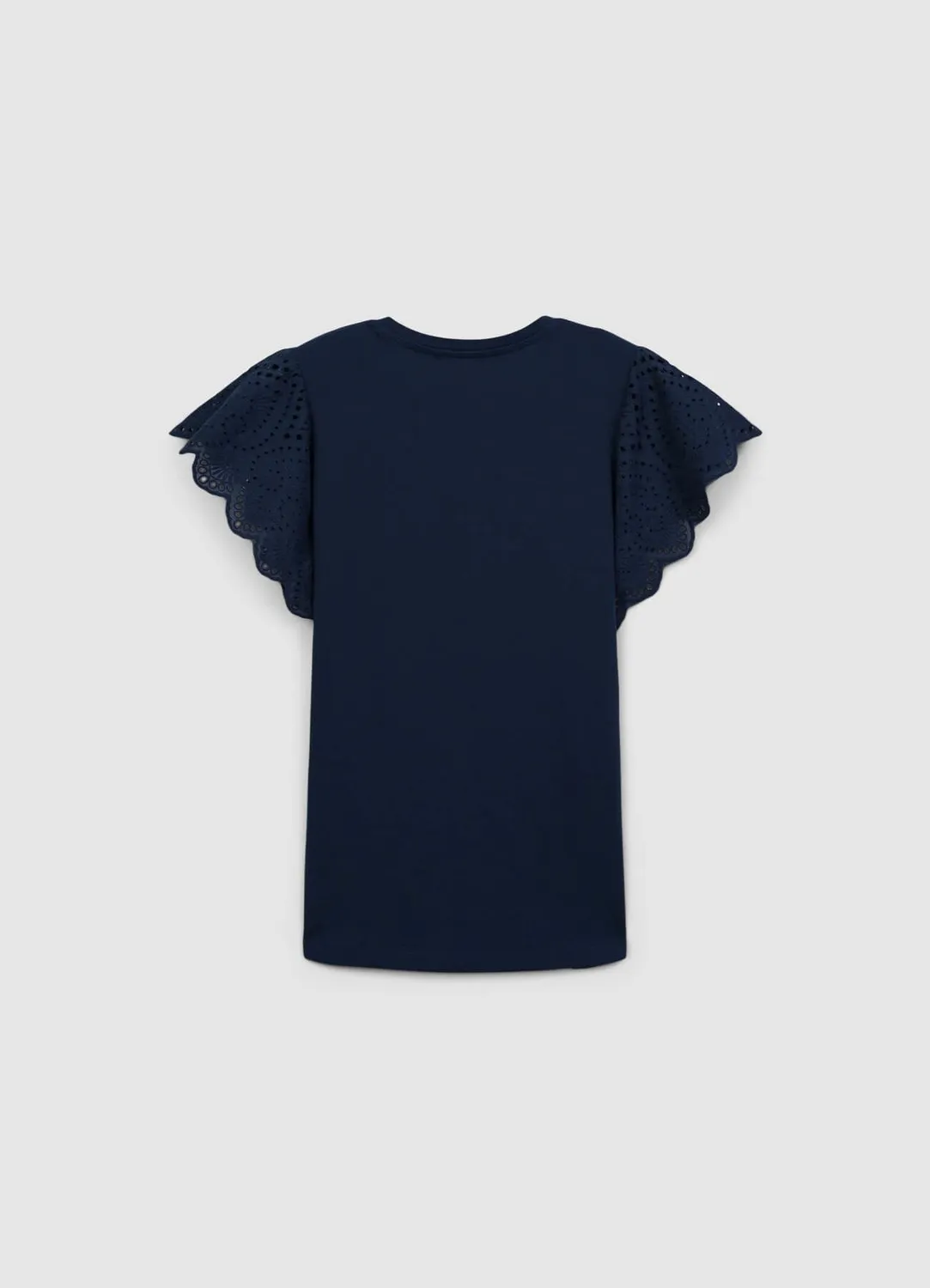 Calliope t-shirt femme coton volant broderie