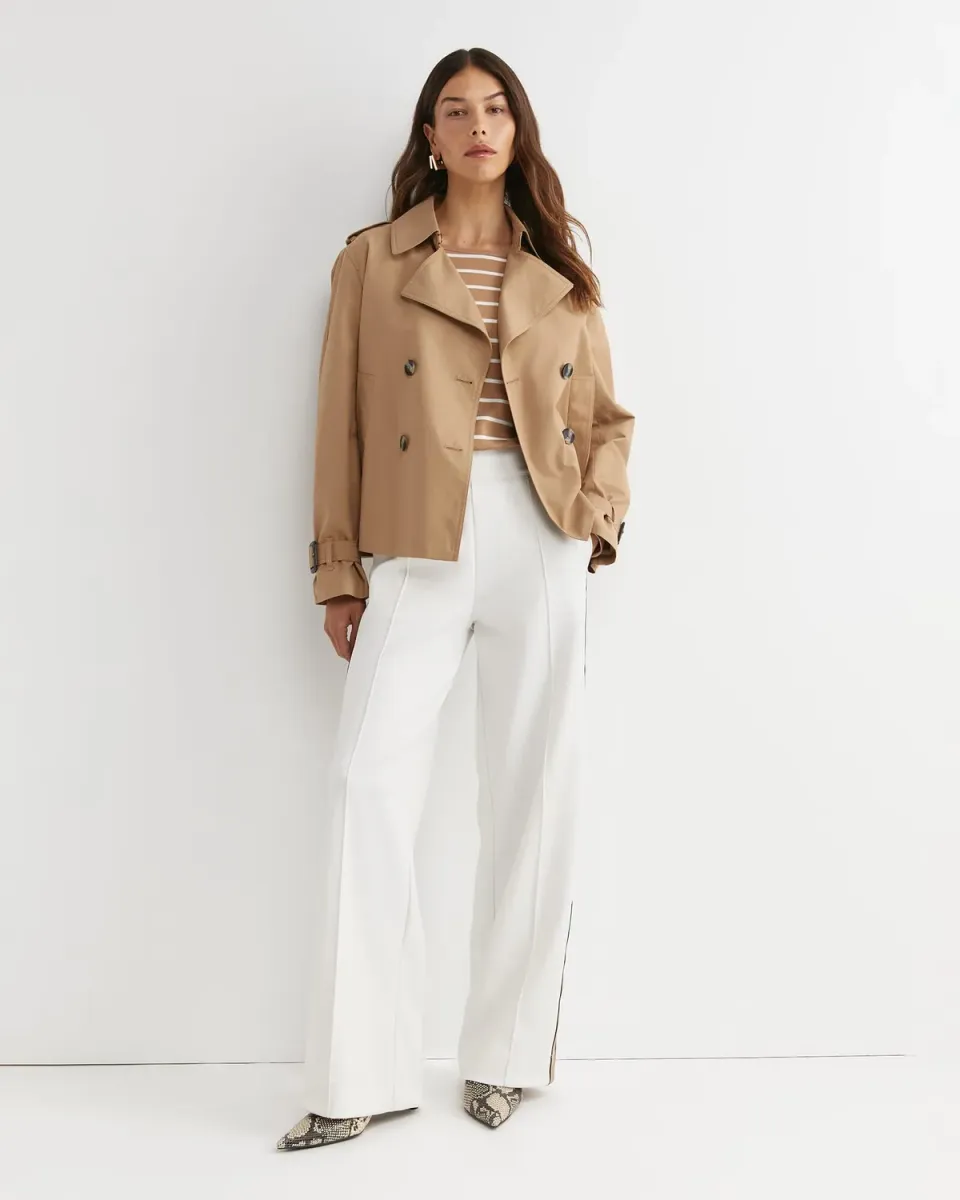 Sportscraft Audrey Crop trench court femme double
