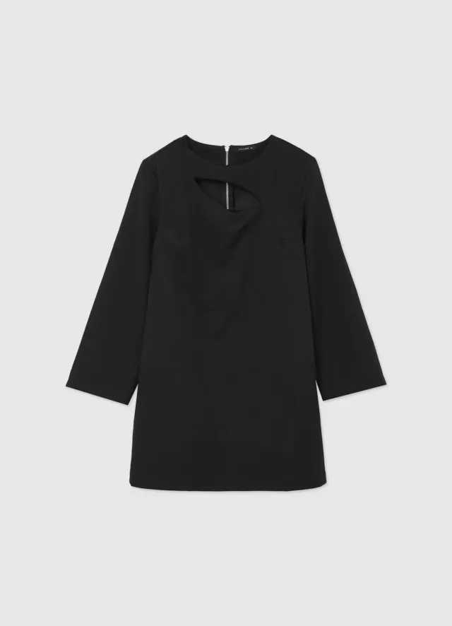 Calliope Robe Courte Cut Out Femme Manches Longues