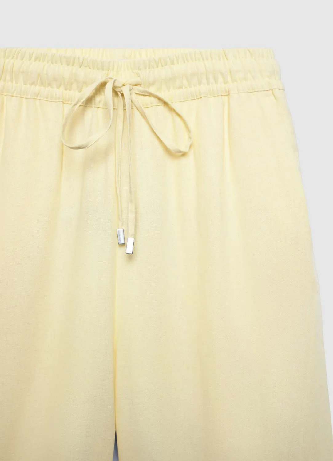 Calliope pantalon jogger lin femme taille haute