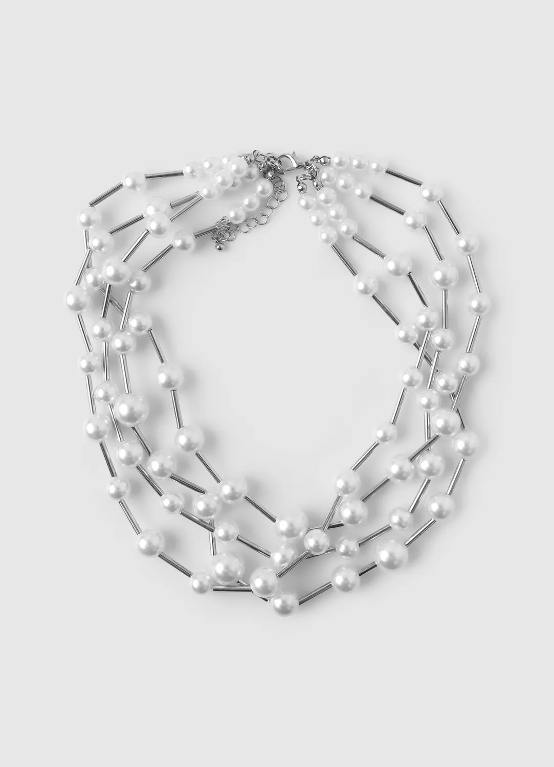 Calliope collier multirang femme TU perles rigide doré