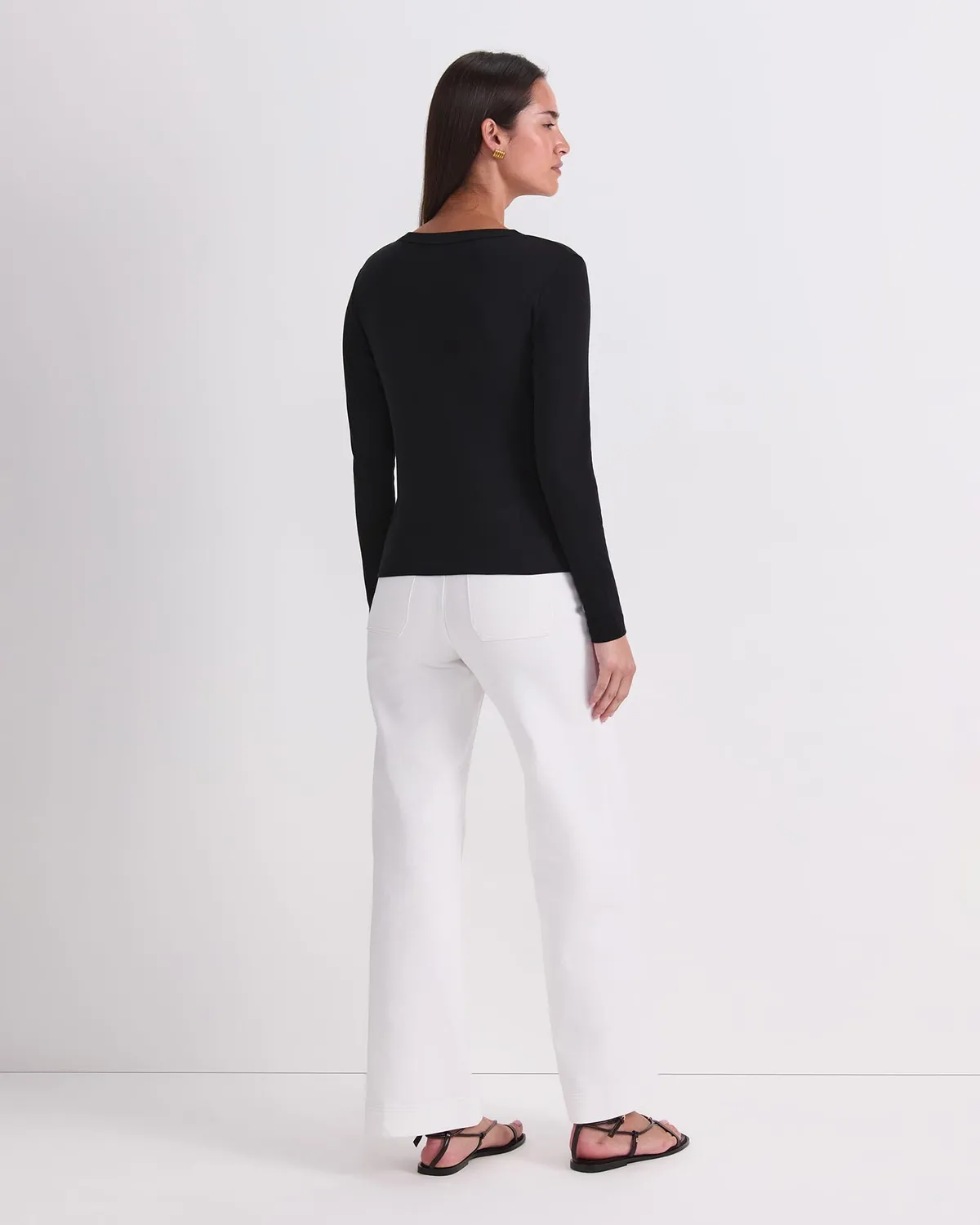 Sportscraft Heidi t-shirt manches longues col rond femme coton