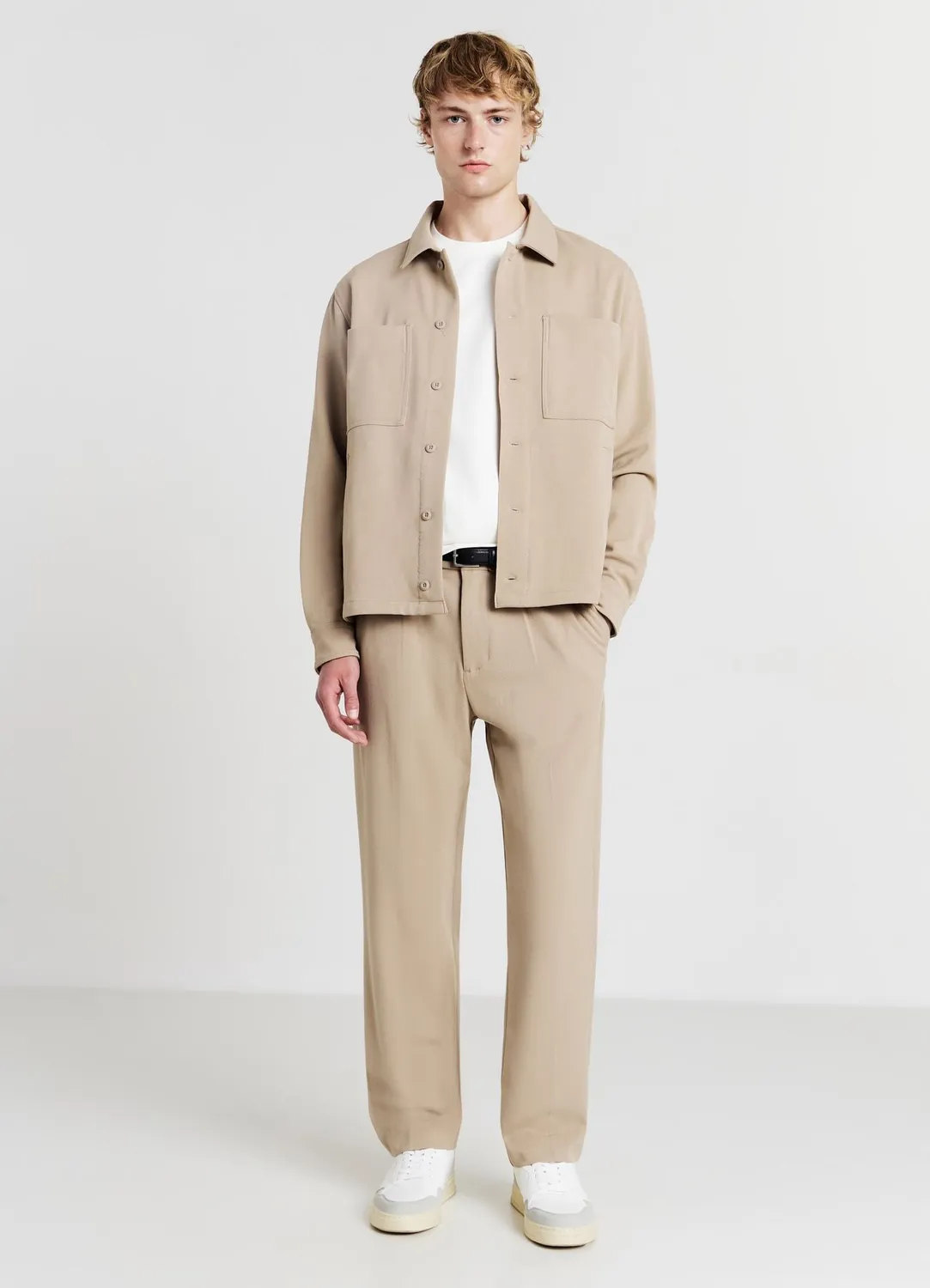 Calliope Pantalon chino homme technique bouton zip